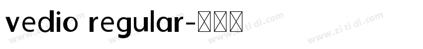 vedio regular字体转换